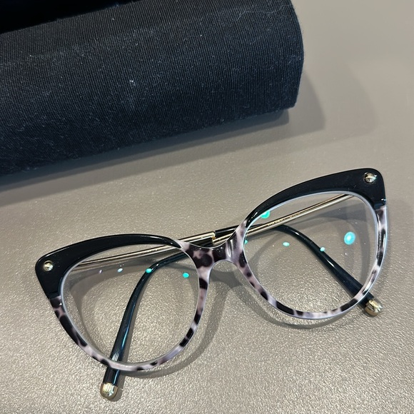 Dolce & Gabbana Cat Eye Glasses Leopard Print - Picture 3 of 8